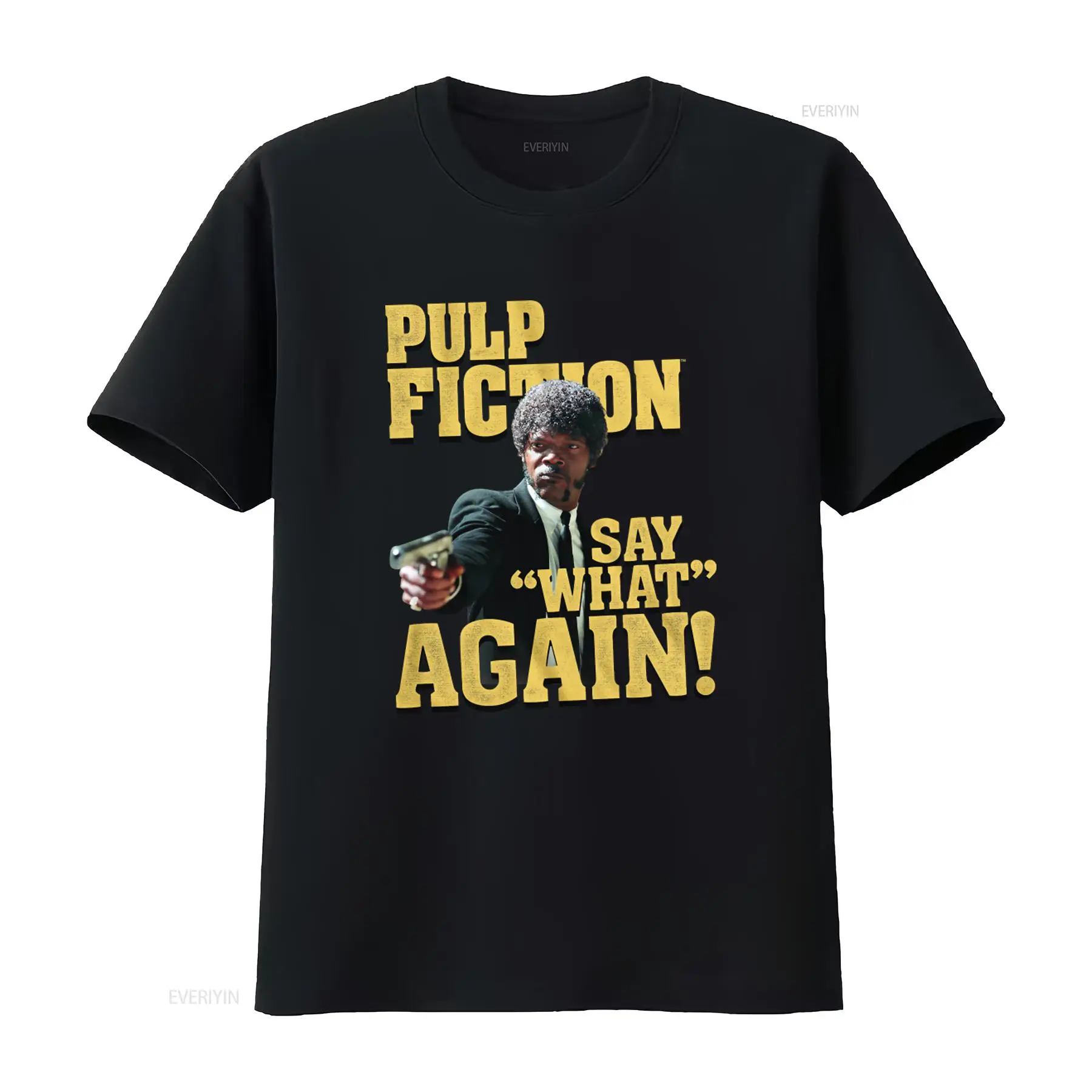 Vintage Fashion Quotes - Kaos Pulp Fiction Movie Quote Say