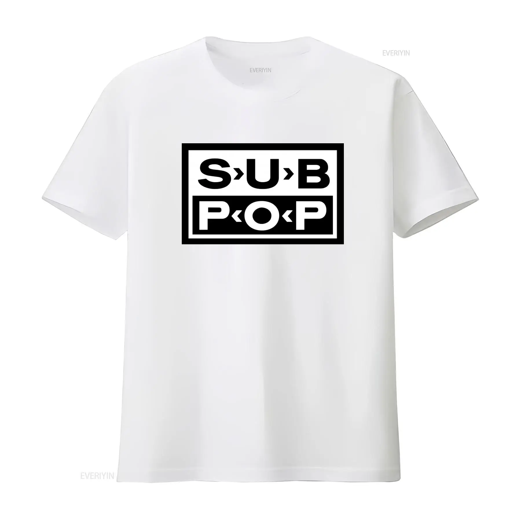 Kaos Logo Sub Pop Hitam dengan - Vintage Fashion Jersey ulasan dan harga