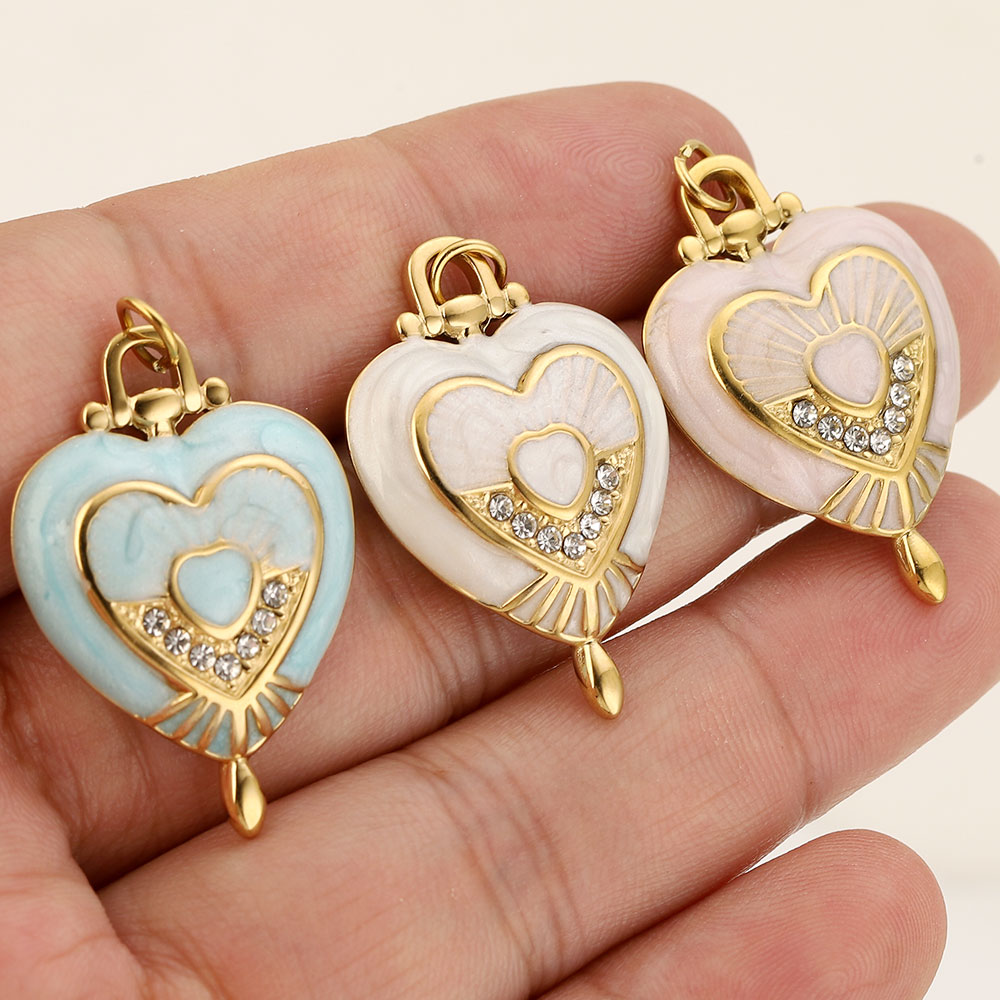 3 buah liontin hati vintage be - Vintage Fashion Stores ulasan dan harga